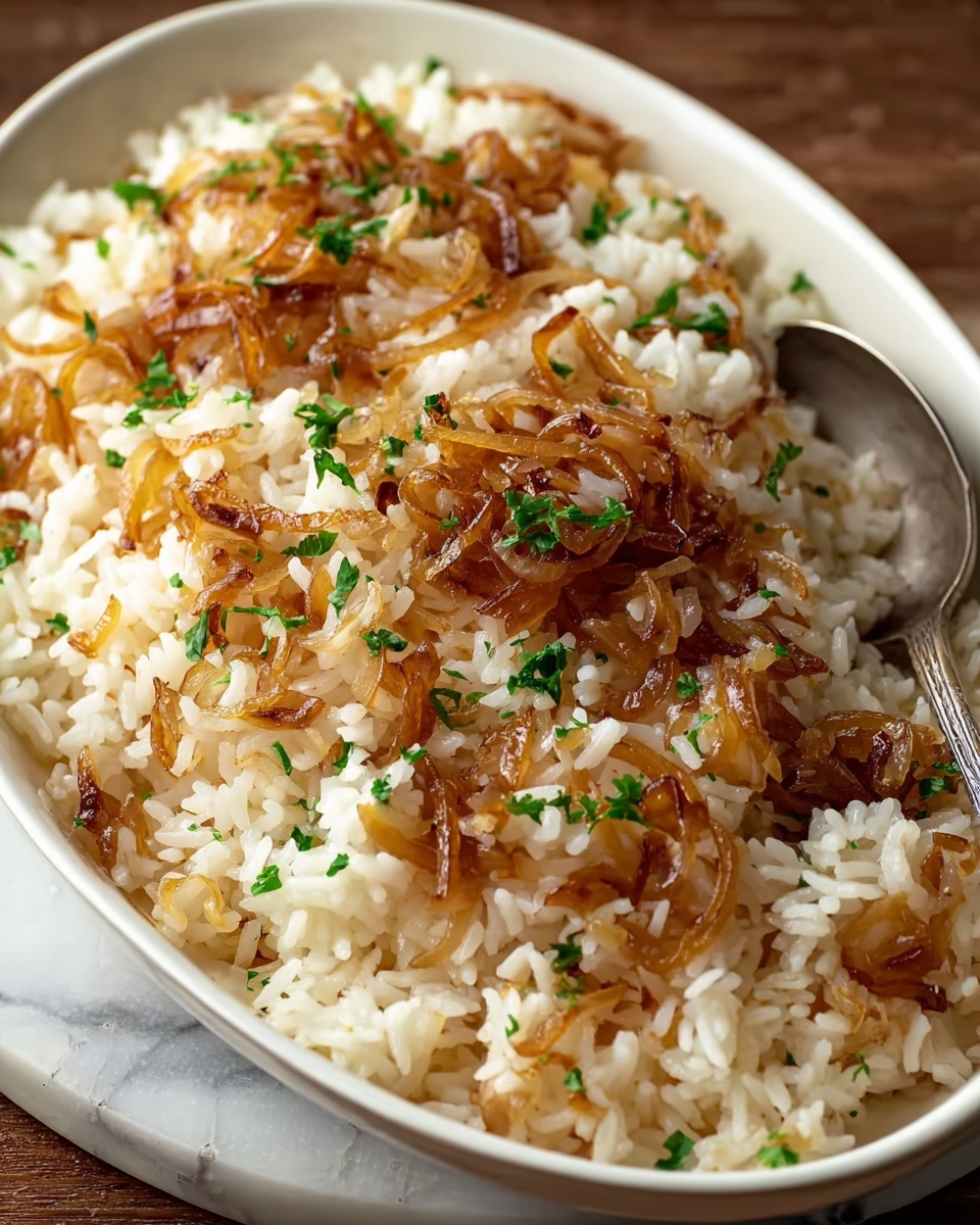 French Onion Butter Rice Recipe - Recipe Image