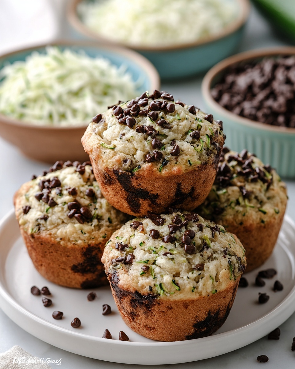Chocolate Chip Zucchini Muffins Recipe - Recipe Image