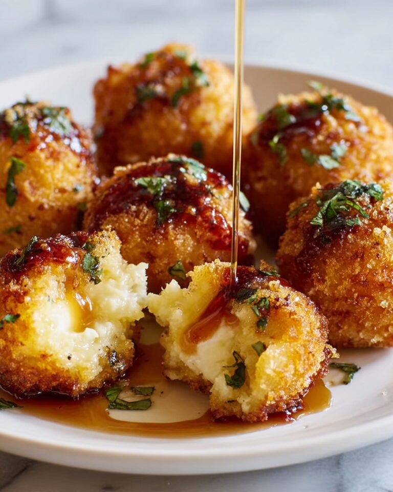 Smoked Gouda Fritters with Balsamic Honey Mustard Dipping Sauce Recipe