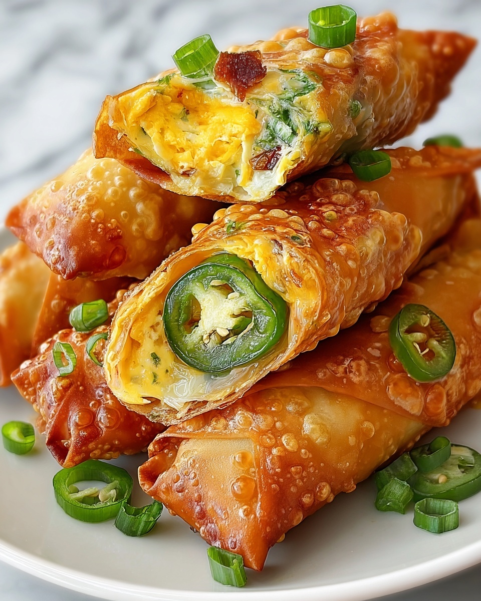 Mini Jalapeno Popper Egg Rolls Recipe - Recipe Image