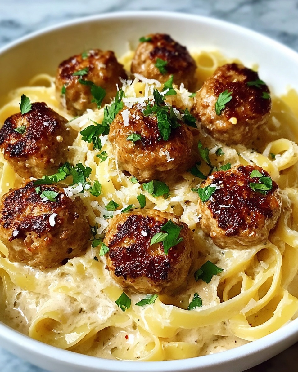 Garlic Butter Chicken Bites with Creamy Parmesan Pasta Recipe - Recipe Image