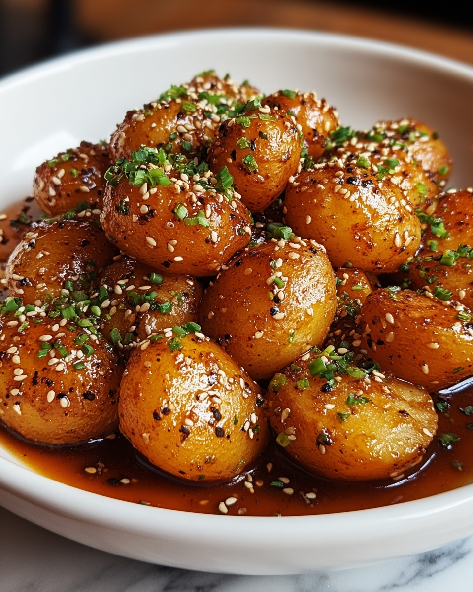 Honey Mustard Roasted Baby Potatoes Recipe - Recipe Image