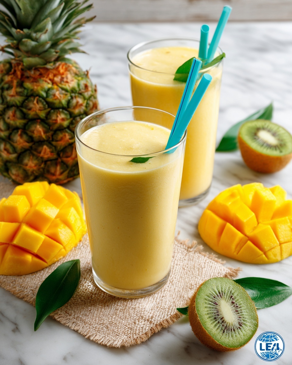 Mango Pineapple Smoothie Recipe - Recipe Image