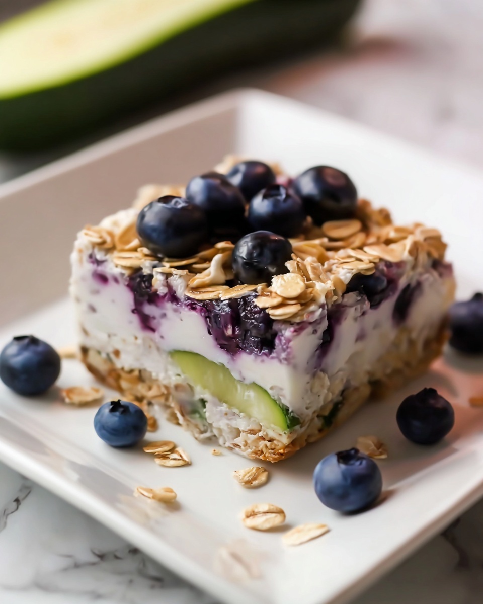 Zucchini Blueberry Baked Oatmeal Recipe - Recipe Image
