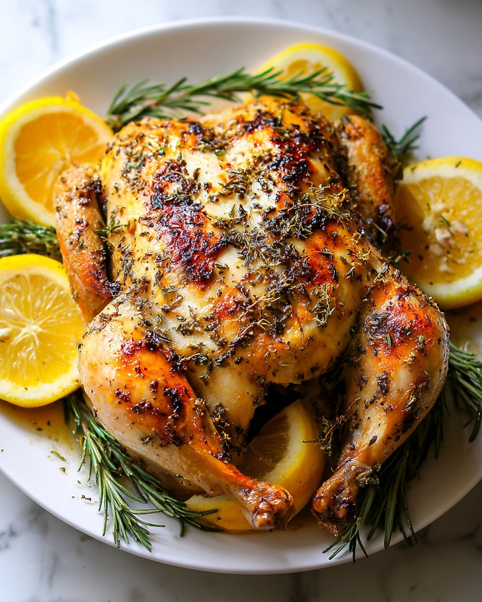 Lemon Herb Roasted Chicken Recipe - Recipe Image
