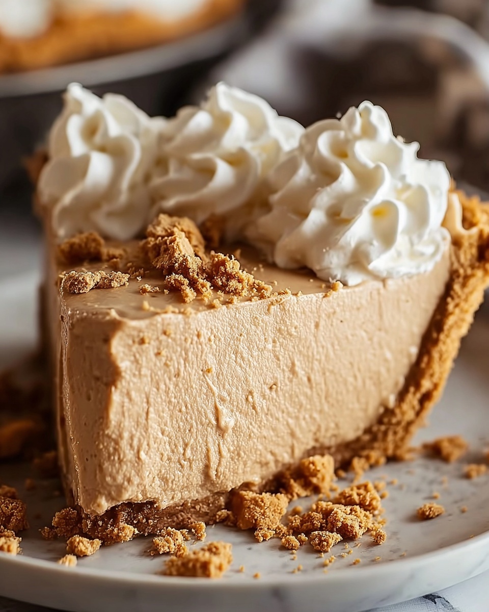 Fluffy No-Bake Peanut Butter Pie Recipe - Recipe Image