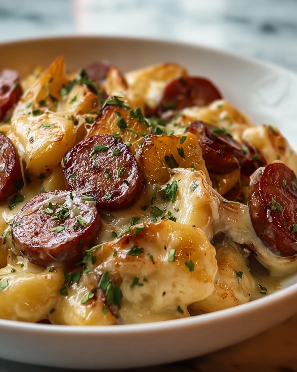 Cheesy Ranch Potatoes and Sausage Recipe - Recipe Image