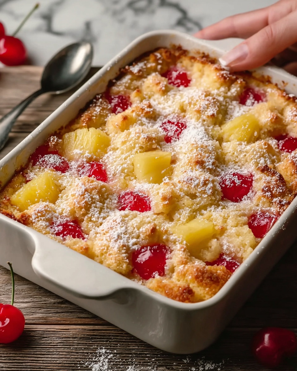 Cherry Pineapple Dump Cake Recipe - Recipe Image
