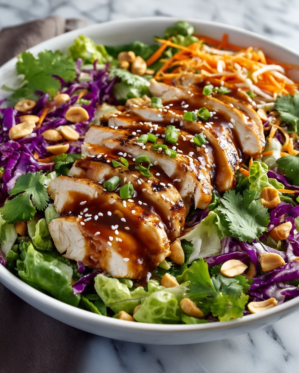 Crunchy Asian Sesame Chicken Salad Recipe - Recipe Image