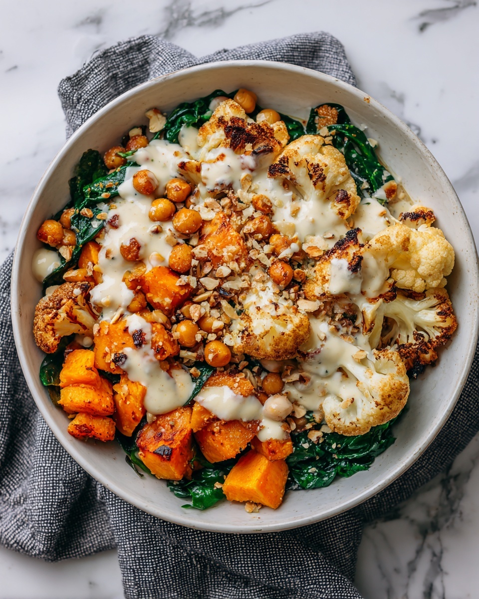 Anti-Inflammatory Glow Bowl with Tahini Yogurt Recipe - Recipe Image