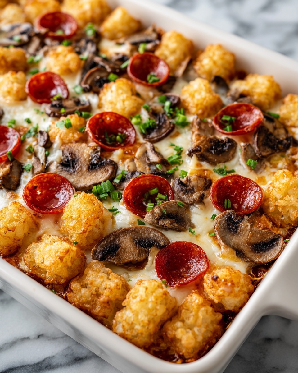 Pizza Tot Casserole Recipe - Recipe Image