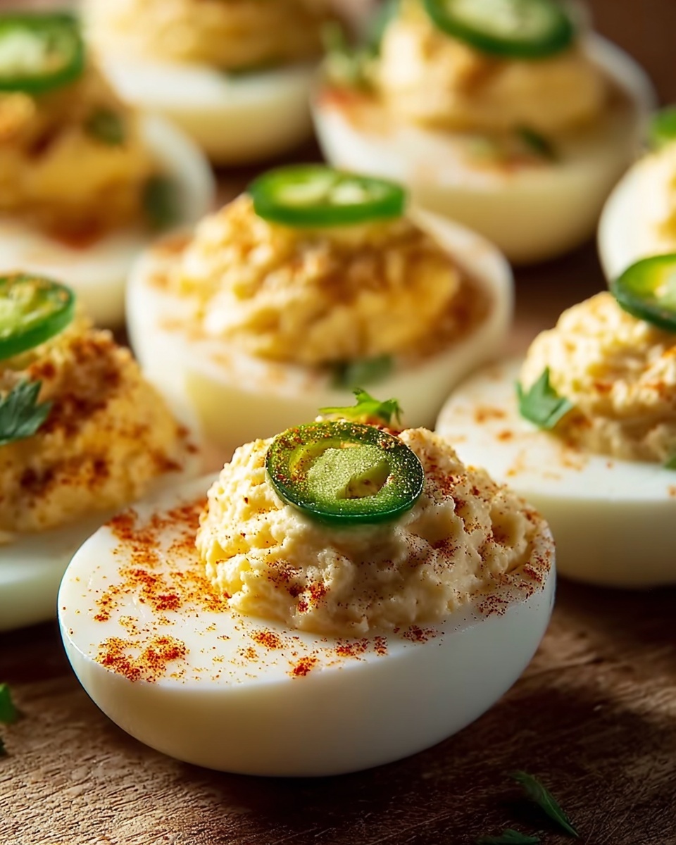 Jalapeño Popper Deviled Eggs Recipe - Recipe Image