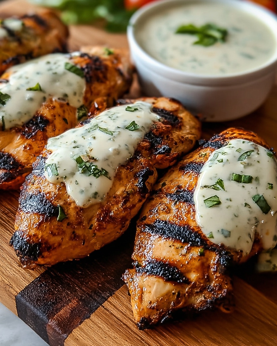 Cajun Grilled Chicken with Alabama White Sauce Recipe - Recipe Image
