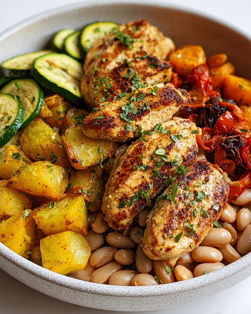 Healthy Spanish Chicken and Beans Recipe - Recipe Image