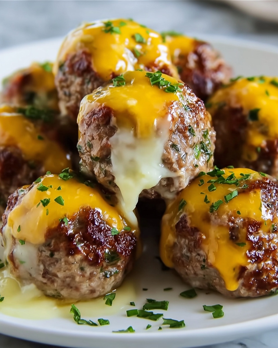 Cheese-Stuffed Meatballs Recipe - Recipe Image