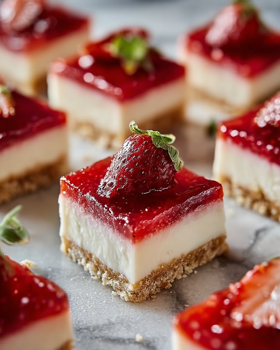 Strawberry Cheesecake Bars Recipe - Recipe Image