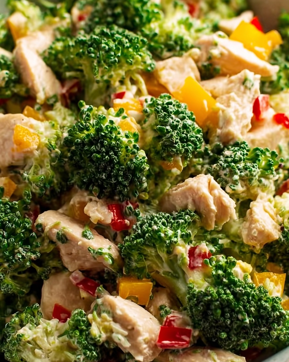 Creamy Broccoli and Chicken Salad Recipe - Recipe Image