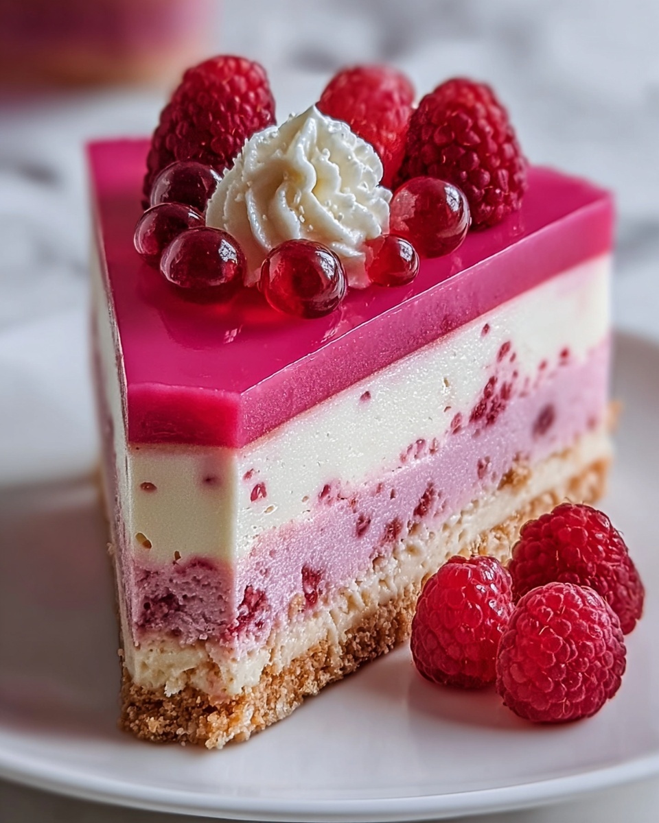 Pink Velvet Raspberry Cheesecake Recipe - Recipe Image