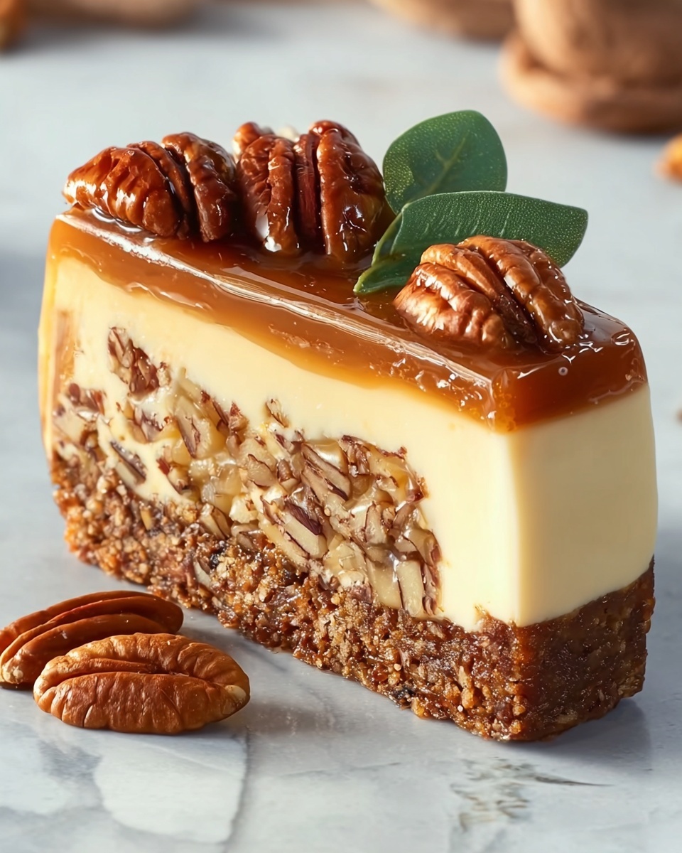 Kentucky Derby Pecan Pie Cheesecake Recipe - Recipe Image