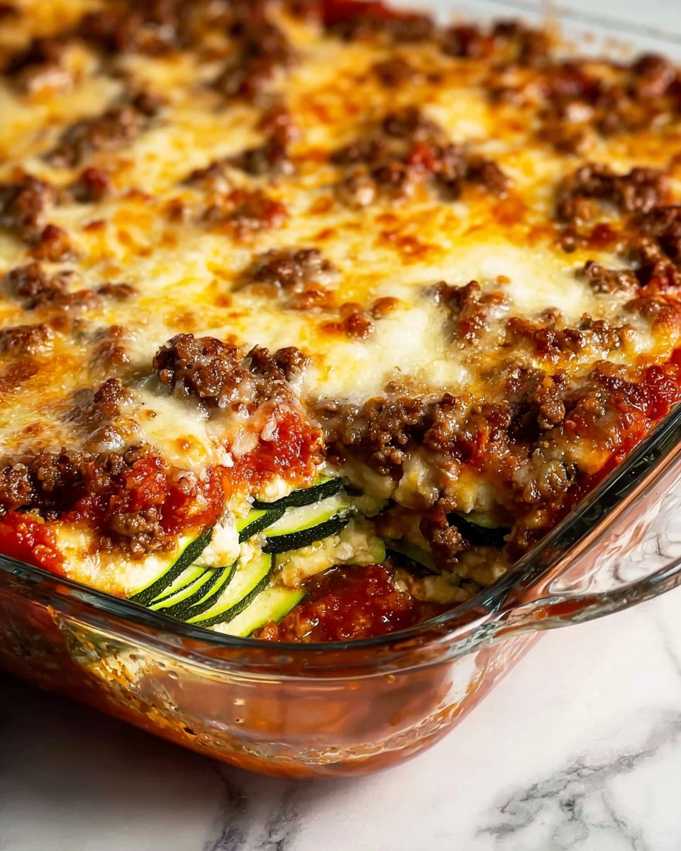 Zesty Zucchini Beef Casserole Recipe - Recipe Image
