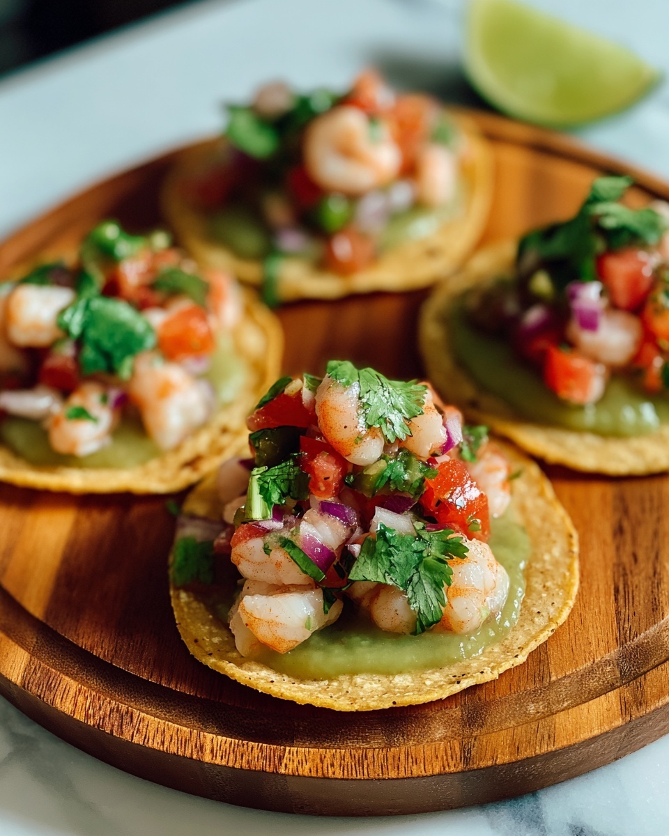 Citrus Shrimp Ceviche Tostadas Recipe - Recipe Image