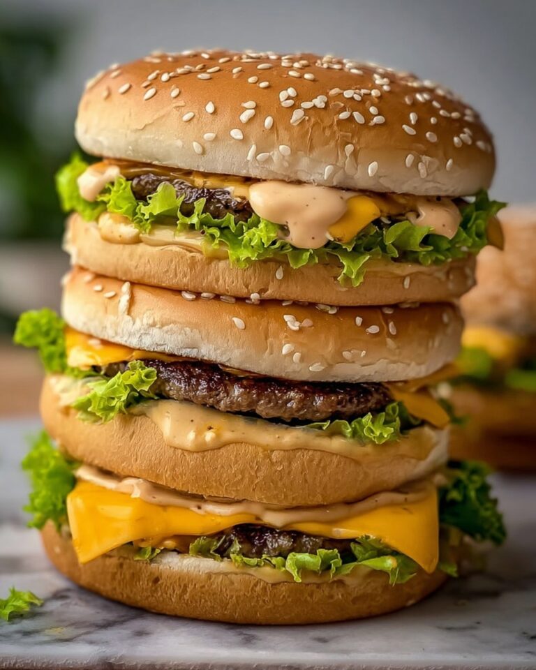 Homemade Big Mac Sandwiches with Special Sauce Recipe
