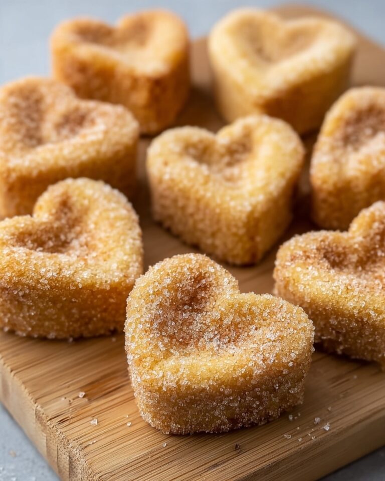 French Toast Churro Bites in Heart Shapes Recipe