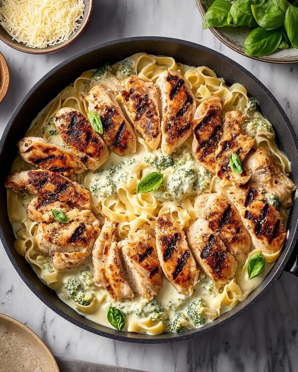 Skinny Chicken Broccoli Alfredo Recipe - Recipe Image