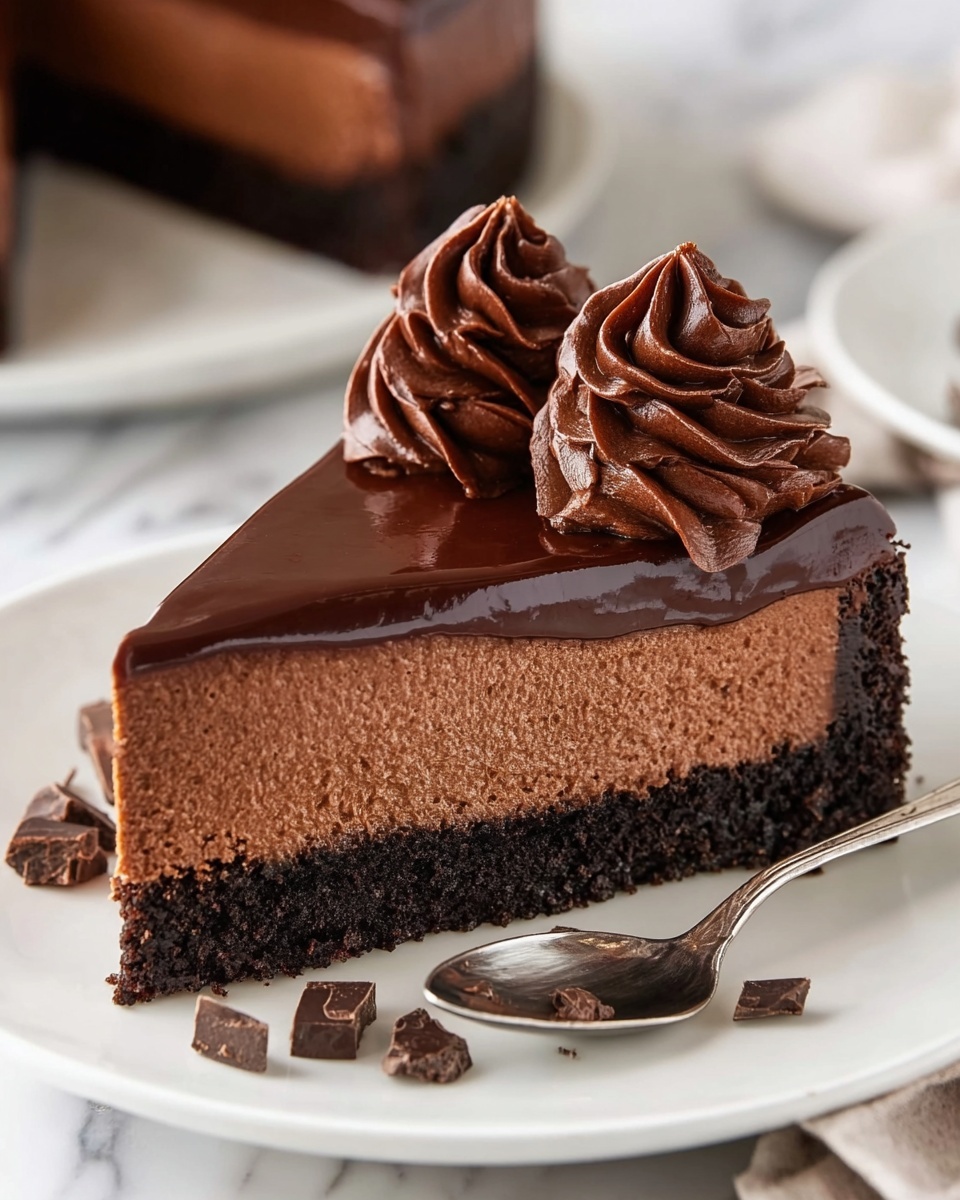 Keto Chocolate Cheesecake Recipe - Recipe Image