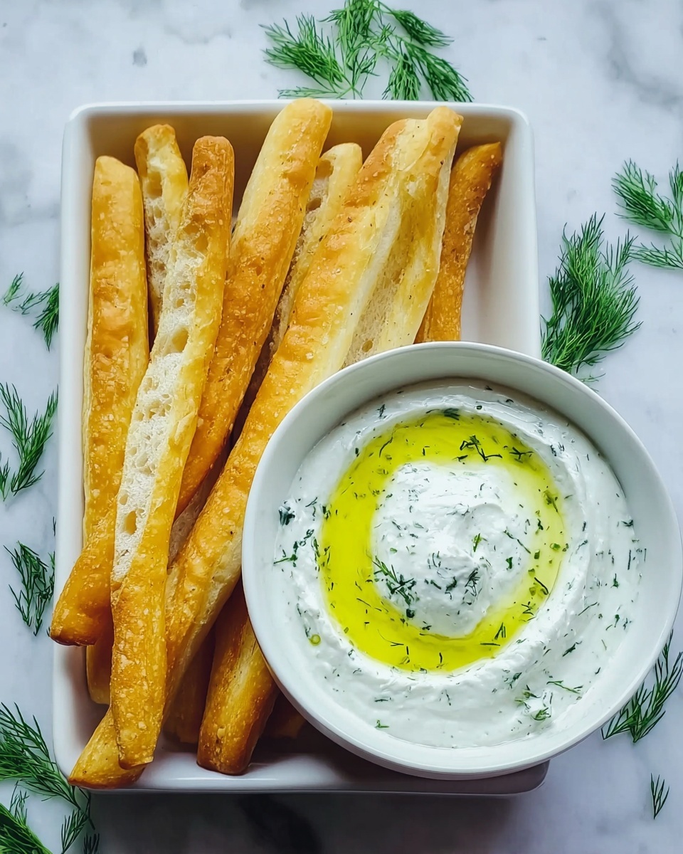 Pita Fries with Tzatziki Recipe - Recipe Image