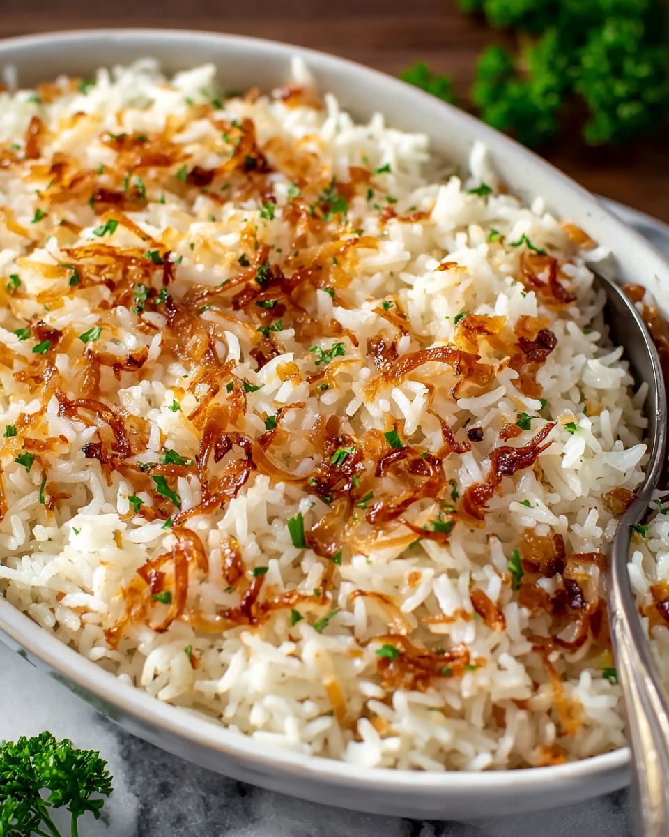 French Onion Butter Rice Recipe - Recipe Image