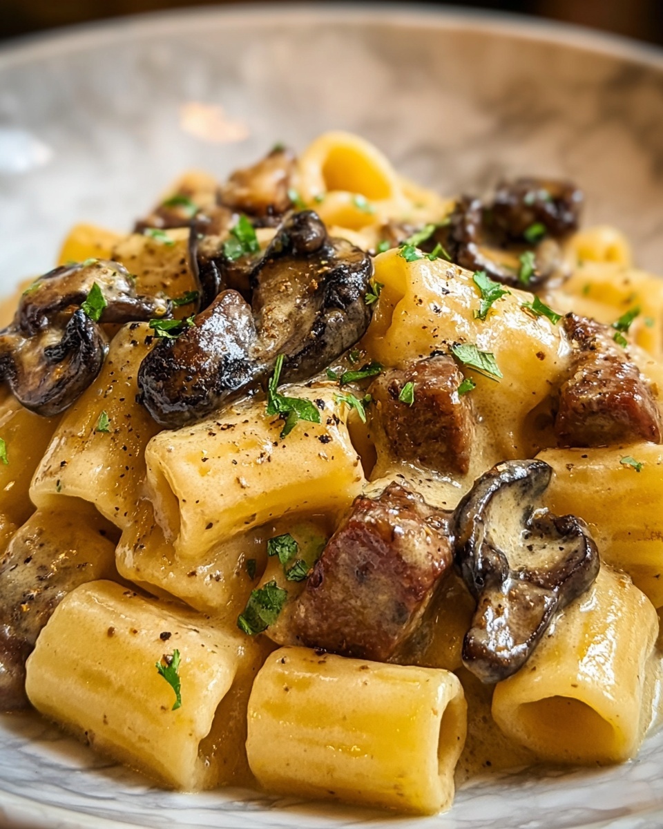 Creamy Beef and Mushroom Macaroni Recipe - Recipe Image