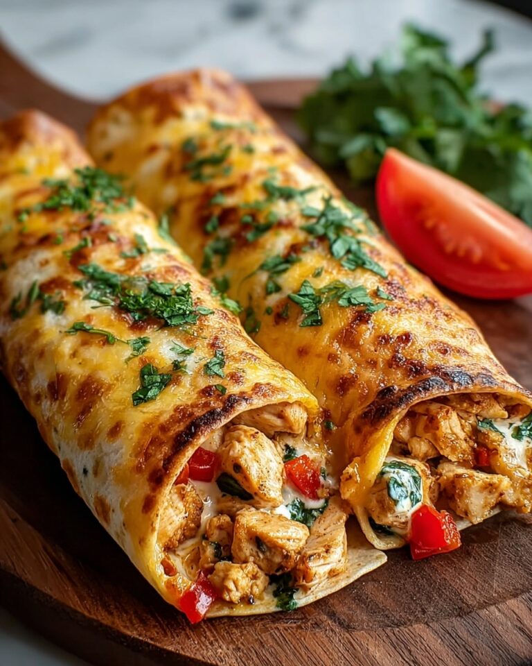 Baked Chicken Chimichangas Recipe