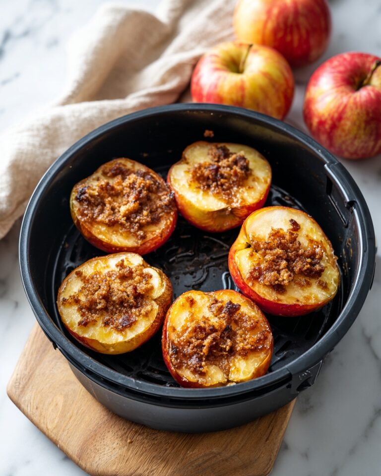 Air Fryer Baked Apples with Walnut and Raisin Filling Recipe