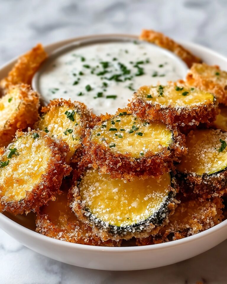 Fried Sliced Mushrooms with Ranch Dipping Sauce Recipe