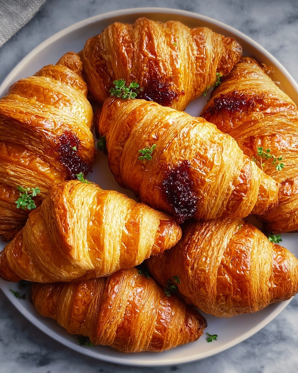 Croissant Breakfast Casserole with Lemon Curd and Berries Recipe - Recipe Image