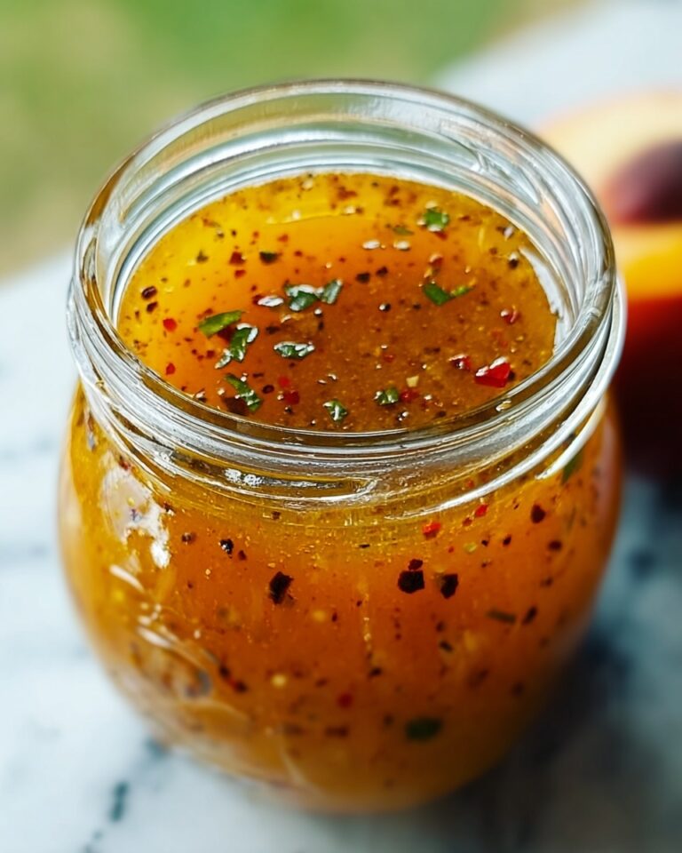 Peach Honey Dijon Balsamic Vinaigrette Recipe