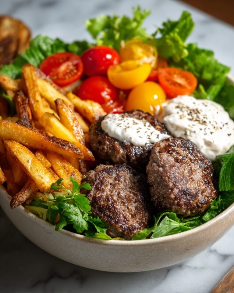 Burger Bowls with Caramelized Onion Aioli Recipe