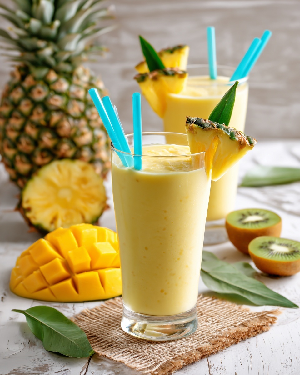 Mango Pineapple Smoothie Recipe - Recipe Image