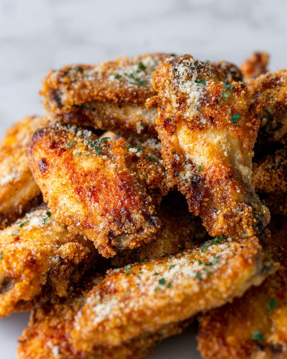 Crispy Garlic Parmesan Wings Recipe - Recipe Image