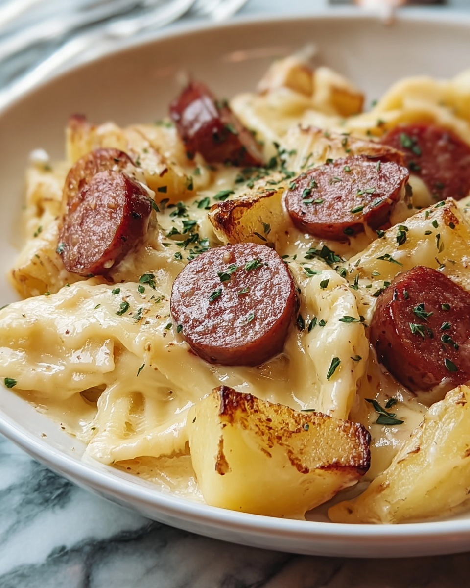 Cheesy Ranch Potatoes and Sausage Recipe - Recipe Image