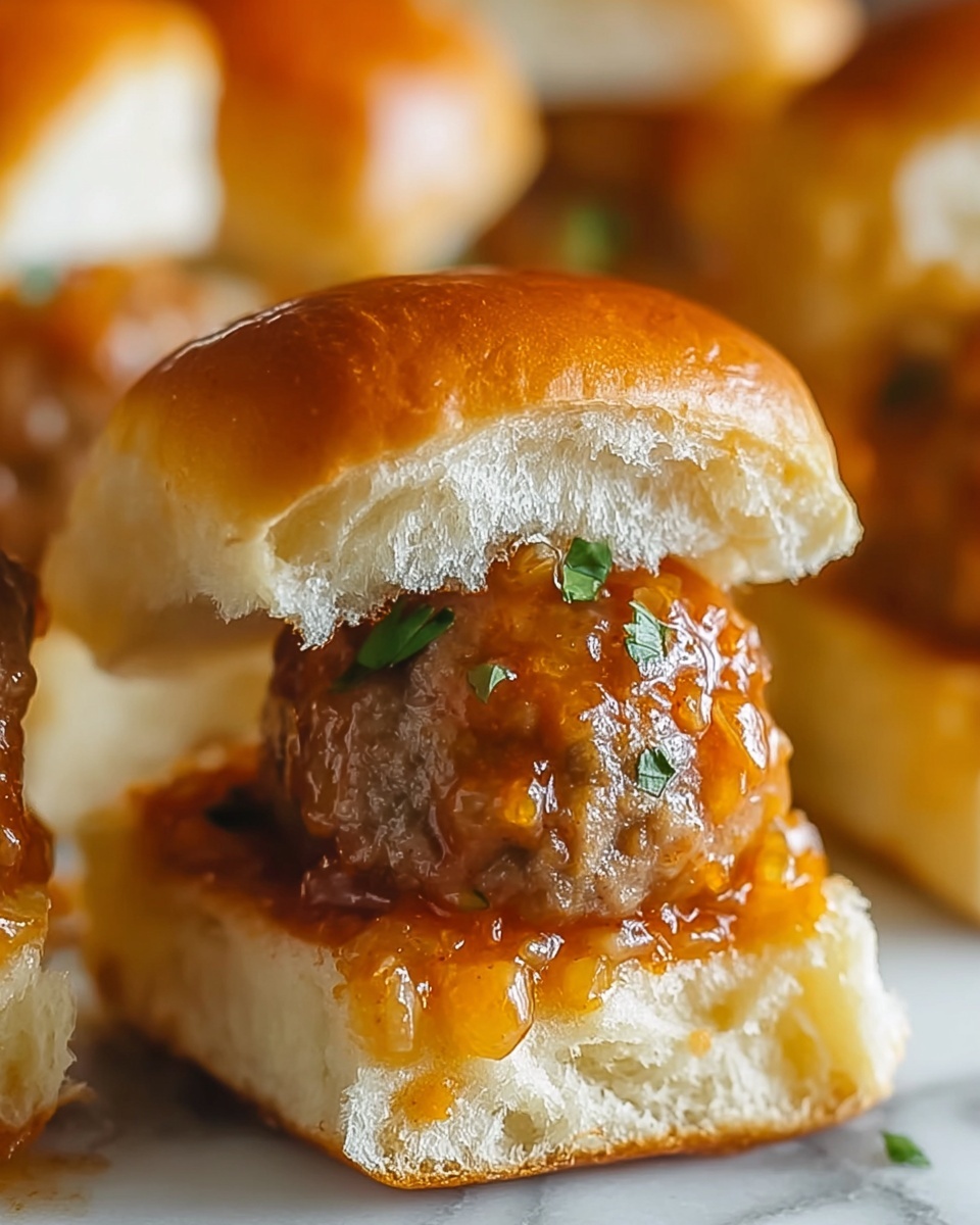 Meatball Sliders with Marinara and Mozzarella Recipe - Recipe Image