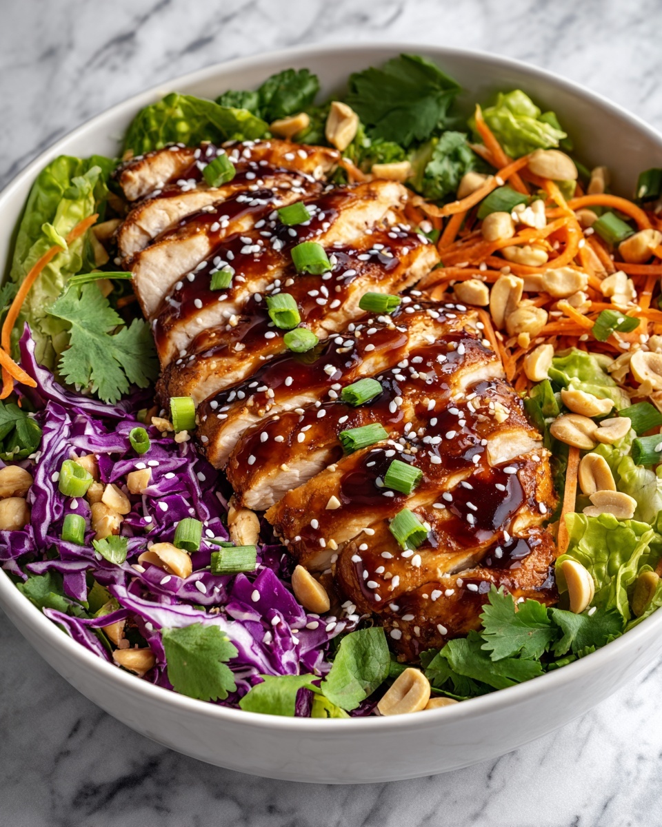 Crunchy Asian Sesame Chicken Salad Recipe - Recipe Image