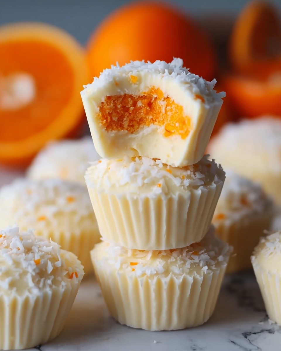 No-Bake Orange Creamsicle Truffles Recipe - Recipe Image