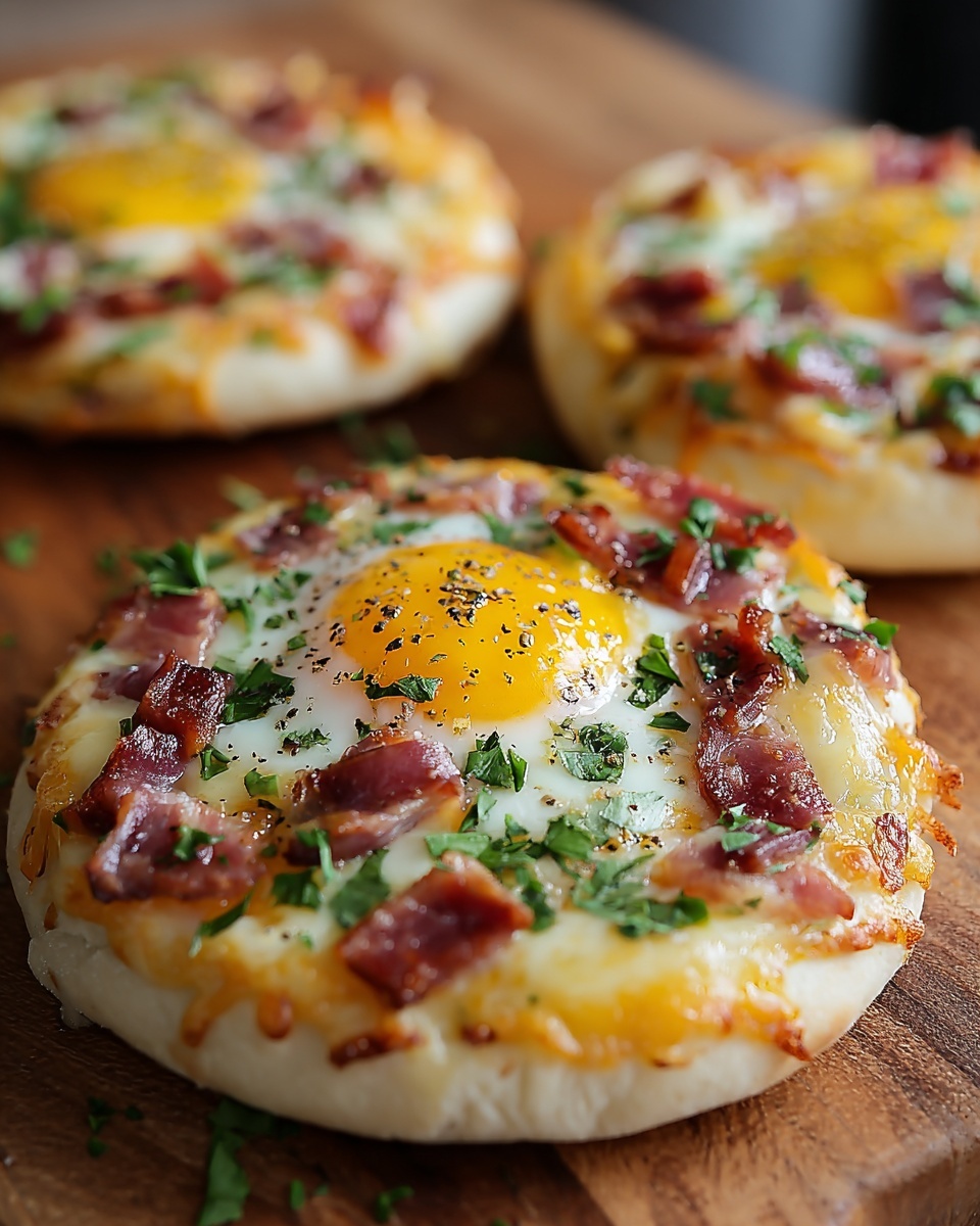 English Muffin Breakfast Pizza Recipe - Recipe Image