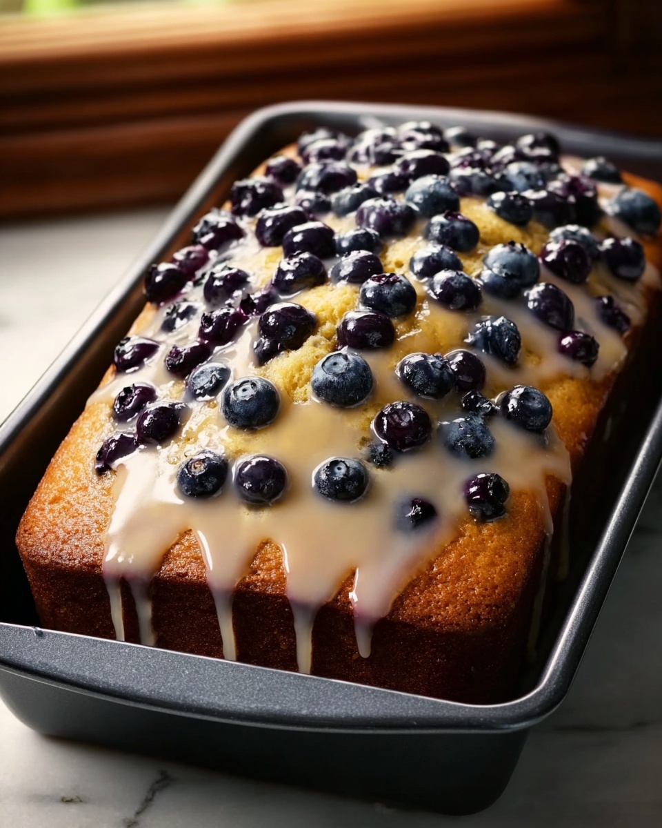 Lemon Blueberry Bread with Lemon Glaze Recipe - Recipe Image