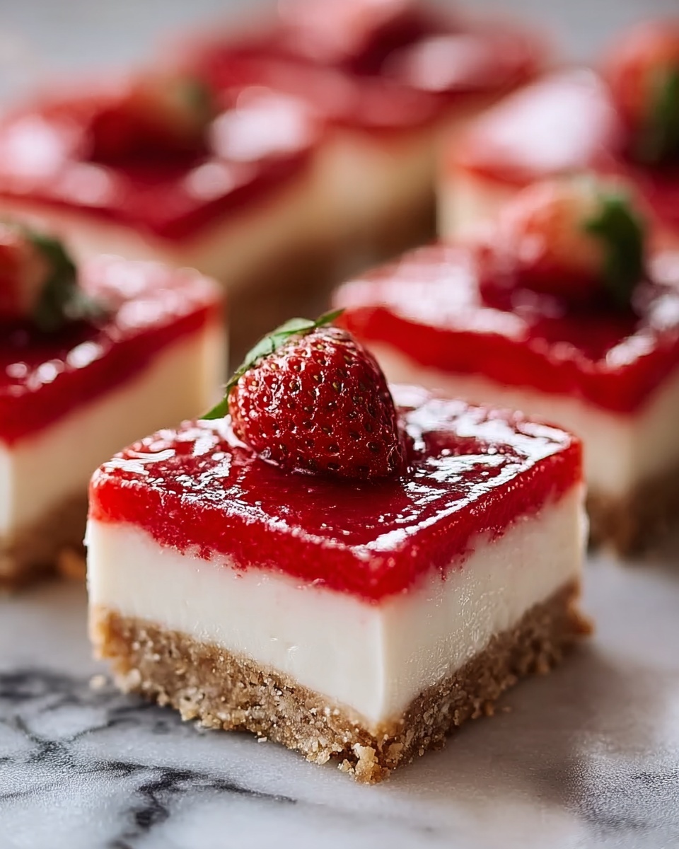 Strawberry Cheesecake Bars Recipe - Recipe Image