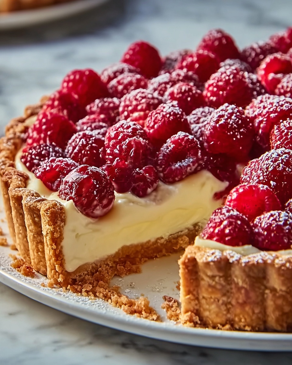 Lemon Raspberry Pie Recipe - Recipe Image