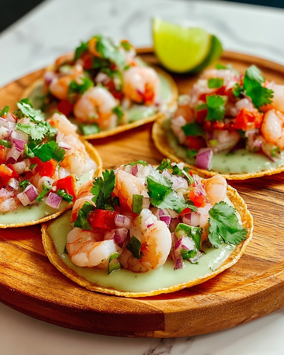 Citrus Shrimp Ceviche Tostadas Recipe - Recipe Image