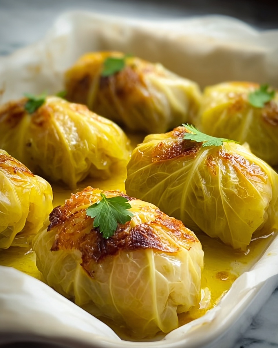 Stuffed Cabbage Rolls in Tomato Sauce Recipe - Recipe Image